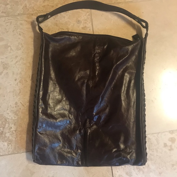 Tano New York Leather Bucket Tote Bag - Picture 1 of 10